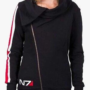 BioWare Mass Effect N7 Armour Stripe Asymmetrical Zip Hoodie - Women's XL